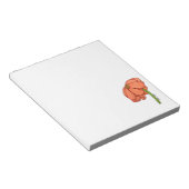 Orange Flower Notitieblok (Schuin)