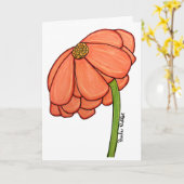 Orange Flower- Thinking of you... Kaart (Gele Bloem)
