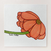 Orange Flower- Thinking of you... Legpuzzel (Horizontaal)