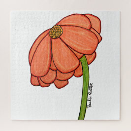 Orange Flower- Thinking of you... Legpuzzel