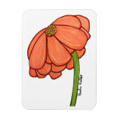 Orange Flower- Thinking of you... Magneet (Verticaal)