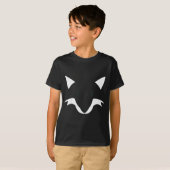 Orange Fox Face Halloween Apparel Matching Group F T-shirt (Voorkant volledig)