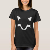 Orange Fox Face Halloween Apparel Matching Group F T-shirt (Voorkant)