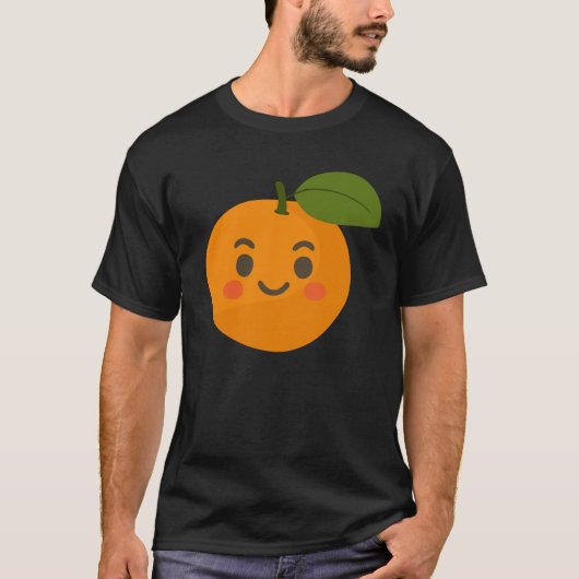 Orange – Fresh Vibrant Fruit Illustration T-shirt (Voorkant)