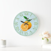 Orange Fruit Grote Klok (Huis)
