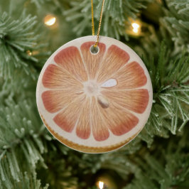 Orange fruit keramisch ornament