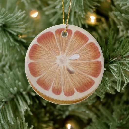 Orange fruit keramisch ornament (Boom)