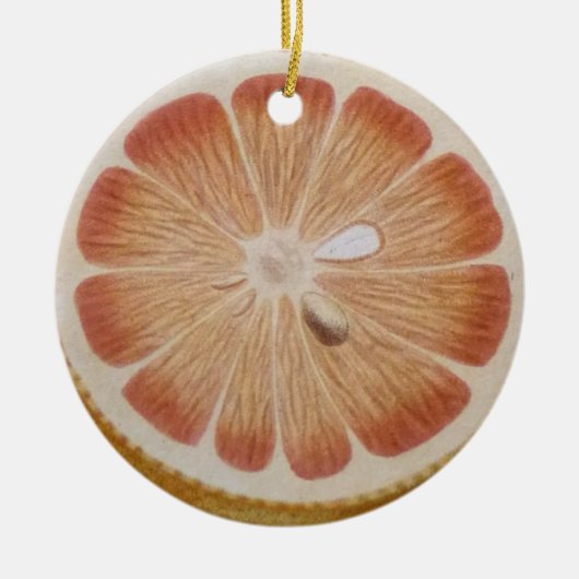 Orange fruit keramisch ornament (Voorkant)