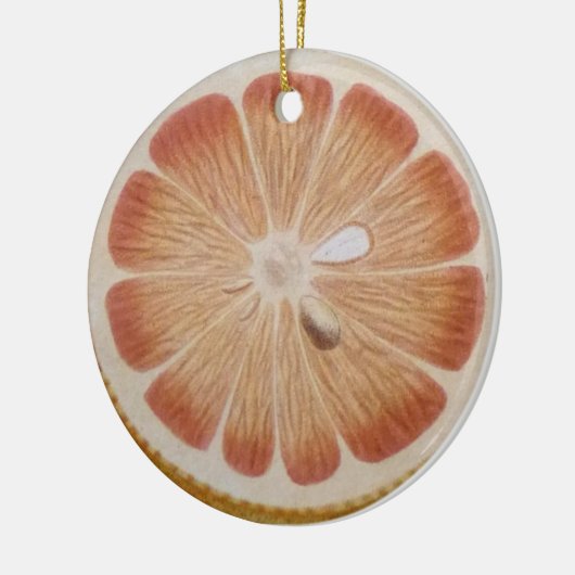 Orange fruit keramisch ornament (Links)