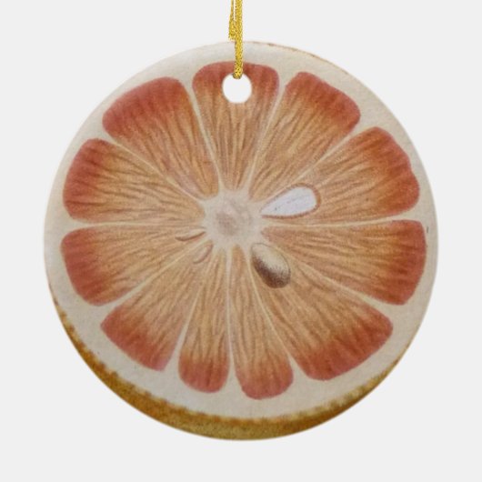 Orange fruit keramisch ornament (Achterkant)