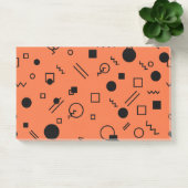 Orange, fun, trendy, geometric Memphis graphic Post-it® Notes (Kantoor)