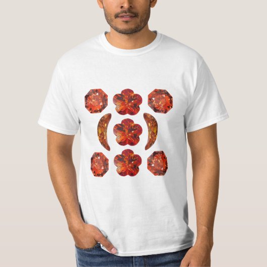 Orange Gemstone Art. T-shirt (Voorkant)