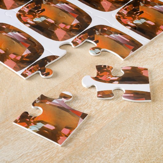 Orange Gemstone Legpuzzel (Zijkant)