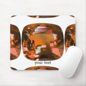 Orange Gemstone Muismat (Met muis)