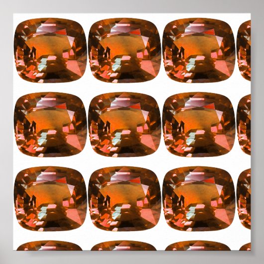 Orange Gemstone Poster (Voorkant)
