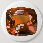 Orange Gemstone Ronde Button 6,0 Cm (Voorkant)
