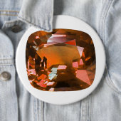 Orange Gemstone Ronde Button 6,0 Cm (In situ)