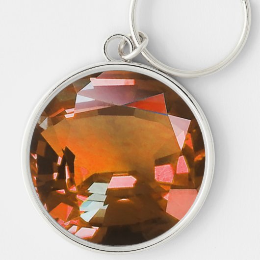 Orange Gemstone Sleutelhanger (Voorkant)
