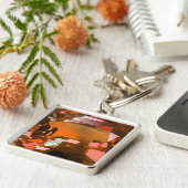 Orange Gemstone Sleutelhanger (Zijkant)