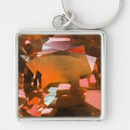 Orange Gemstone Sleutelhanger