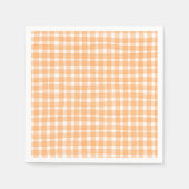 Orange Gingham Fall Servet (Voorkant)