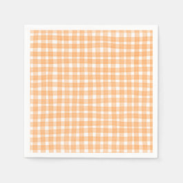 Orange Gingham Fall Servet