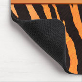 Orange Glam Glitter Tiger Print Muismat (Hoek)
