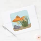 Orange Goldfish Nature Aquarium Sticker Sheet (Envelop)