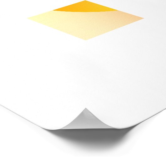 Orange Gradient Circle Vignette Abstract Design Poster (Hoek)