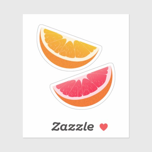 Orange & Grapefruit Citrus Stickers (Vel)