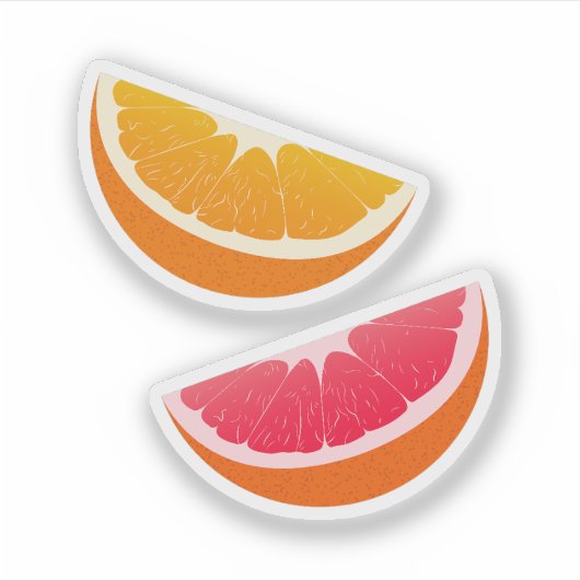 Orange & Grapefruit Citrus Stickers (Voorkant)