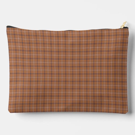 Orange Gray Plaid Classic Pattern Retro Etui (Achterkant)