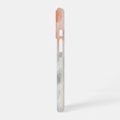 Orange Green Contemporary Abstract Design iPhone 16 Hoesje (Linkerkant)