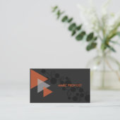 Orange & Grey-visitekaartje Visitekaartje (Staand voorkant)