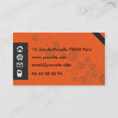 Orange & Grey-visitekaartje Visitekaartje (Achterkant)