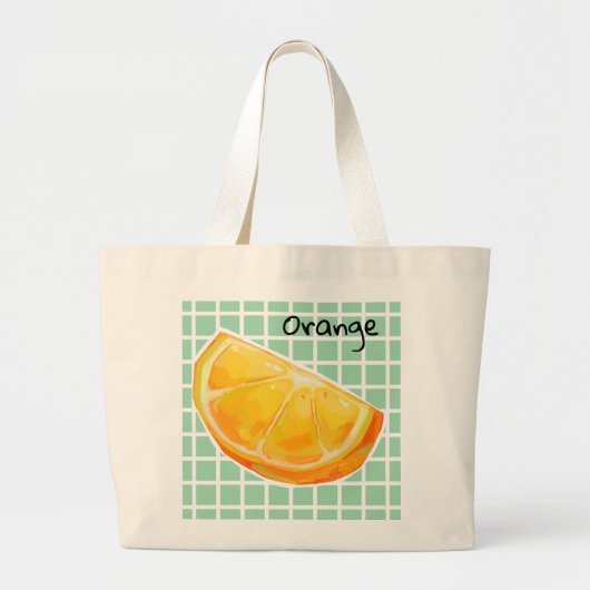 Orange Grote Tote Bag (Voorkant)