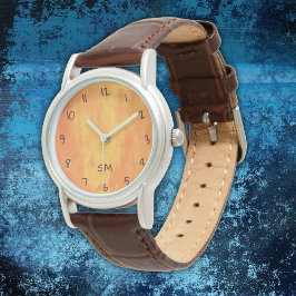 Orange Grunge Watch Horloge