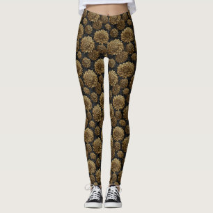 Orange Gym Dahlias Luxe Dames Cadeaus Zwangerscha Leggings