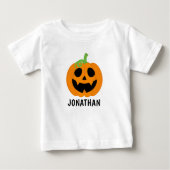 Orange Halloween Pumpkin with Name (Voorkant)