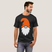 Orange Hat Christmas Gnome T-shirt (Voorkant volledig)