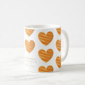 Orange Heart Best Friends All Occasion Gift  Koffiemok (Voorkant rechts)