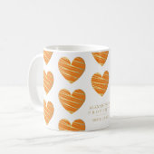 Orange Heart Best Friends All Occasion Gift  Koffiemok (Voorkant links)