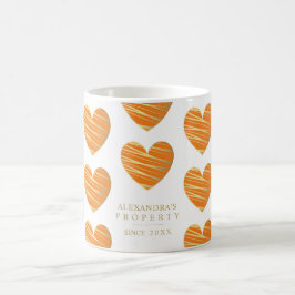 Orange Heart Best Friends All Occasion Gift Koffiemok