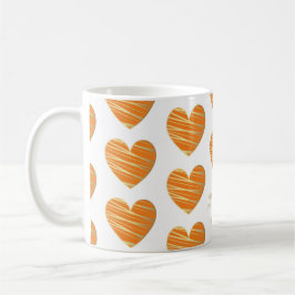 Orange Heart Best Friends All Occasion Gift  Koffiemok