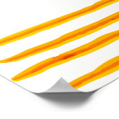 Orange Here Comes The Son Baby Shower Welcome Poster (Hoek)