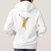 Orange Hummingbird Hoodie (Achterkant)
