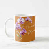 Orange I Love You Mom Floral Mother's Day Photo Koffiemok (Links)