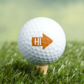Orange Impact Arrow Golfballen (Insitu Shirt)