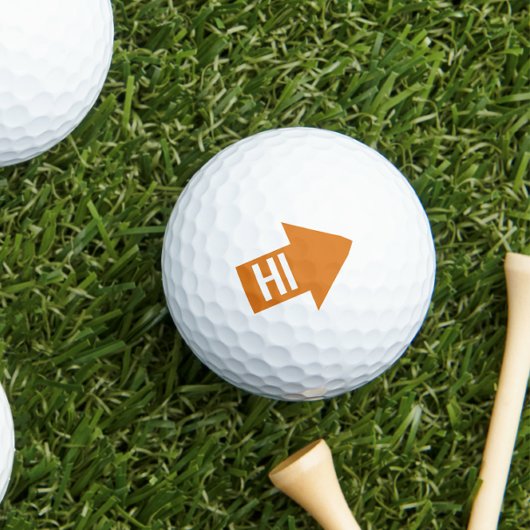 Orange Impact Arrow Golfballen