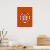 orange in star poster (Keuken)